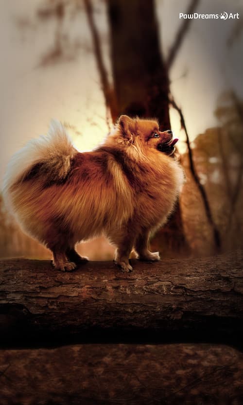 Katze läuft stolz im Schnee